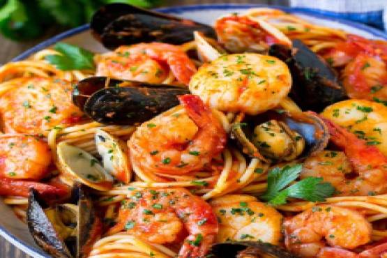 Seafood Pasta (Red Sauce)