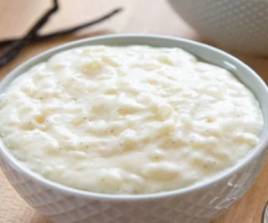 Rice Pudding with Basbousa