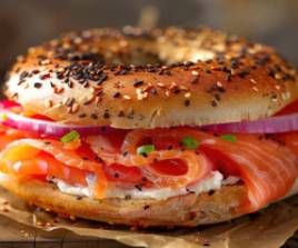 Bagel with Lox and Cream Cheese